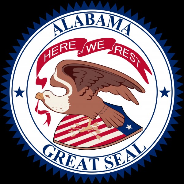 Alabama State Seal 1868–1939 by Fun With Flags